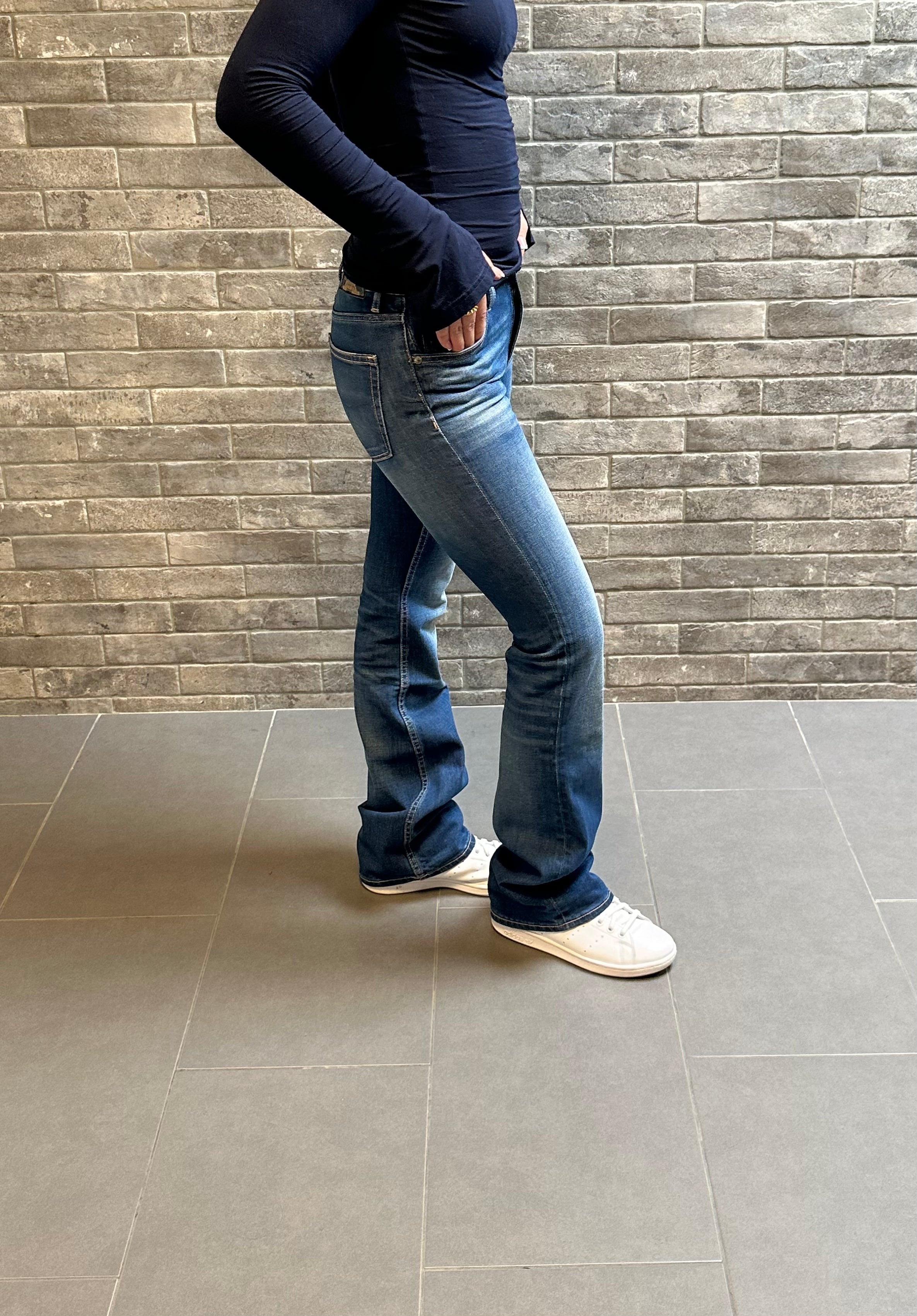 Crocker Jeans - Janice Boot Cut Blå