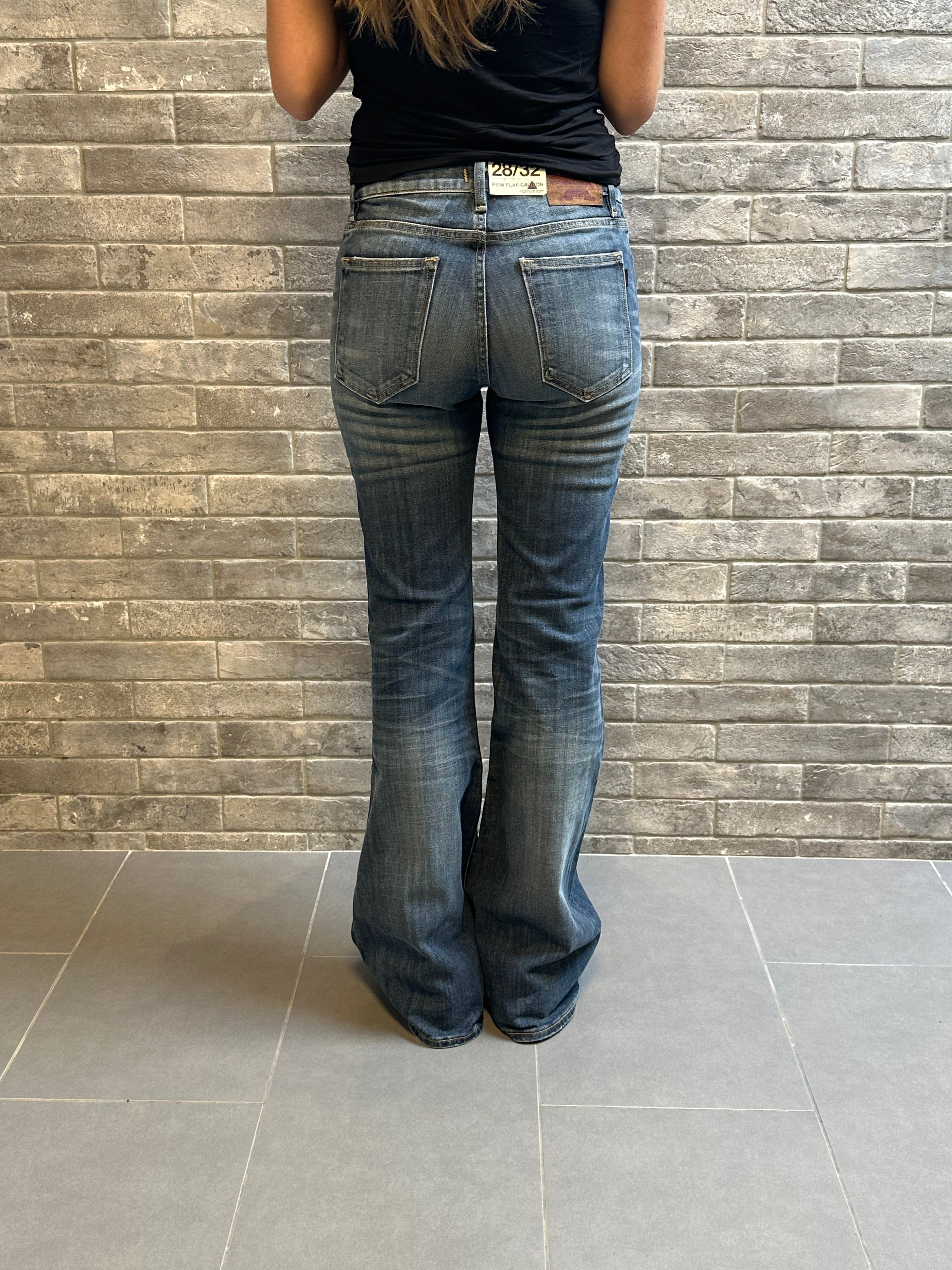 Crocker Jeans - Pow Flare Blåa