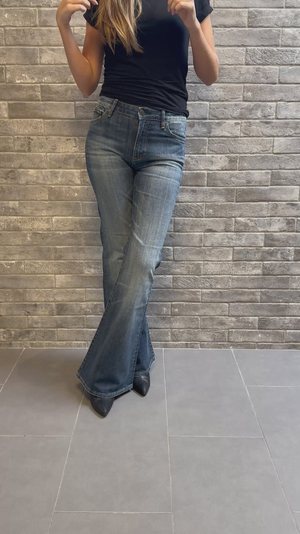 Crocker Jeans - Pow Flare Blåa